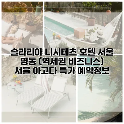 솔라리아 니시테츠 호텔 서울 명동 (역세권 비즈니스) 서울 아고다 특가 예약정보