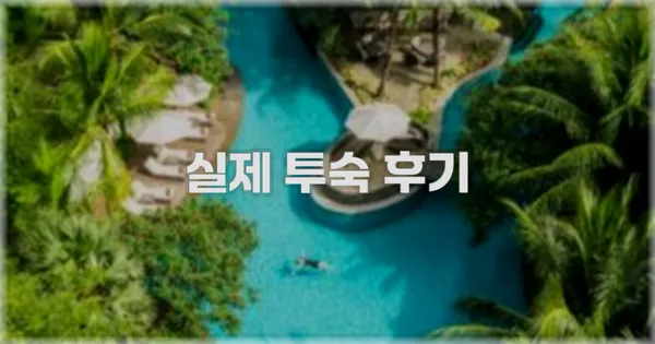 💬 실제 투숙 후기