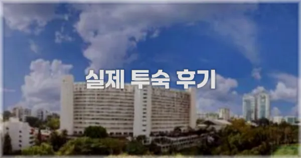 💬 실제 투숙 후기