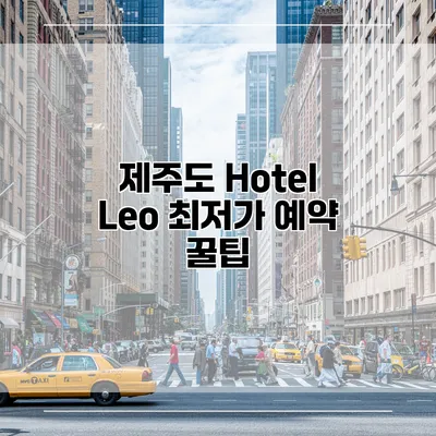 제주도 Hotel Leo 최저가 예약 꿀팁