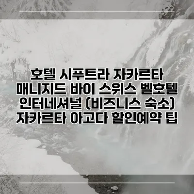 호텔 시푸트라 자카르타 매니지드 바이 스위스 벨호텔 인터네셔널 (비즈니스 숙소) 자카르타 아고다 할인예약 팁